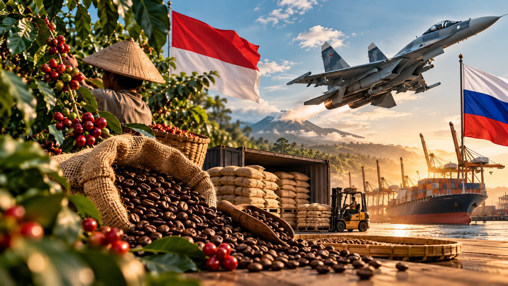 Kopi Indonesia dalam cerita skema imbal dagang Sukhoi Su-35